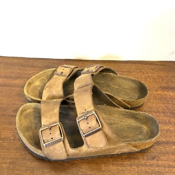 Birkenstock Sandals Arizona Brown / Tan 39 US 8-8.5 Women - Picture 1 of 9